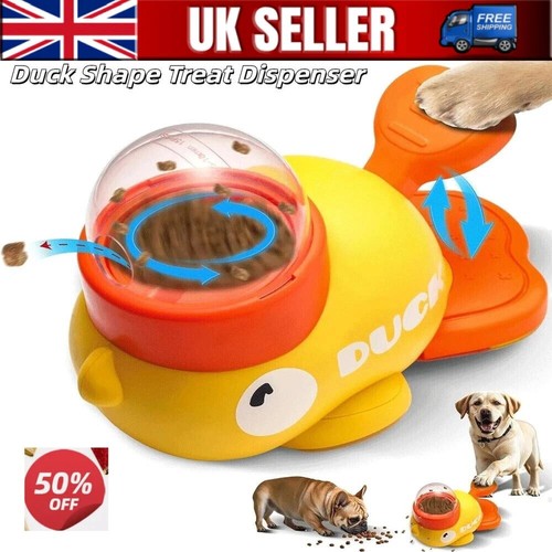 Yellow duck pet - feeder, dog