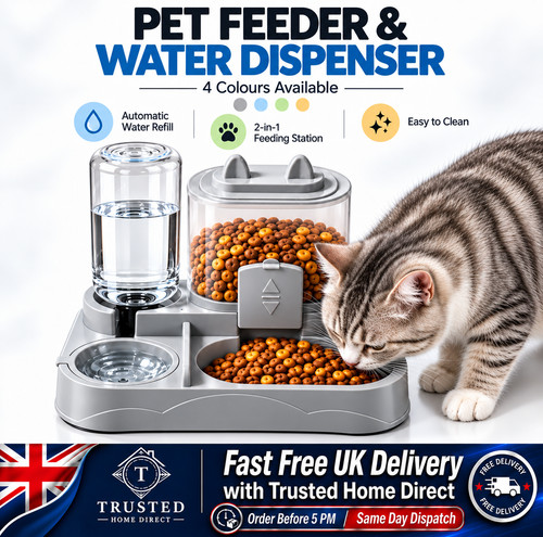 Automatic cat feeder - cat,